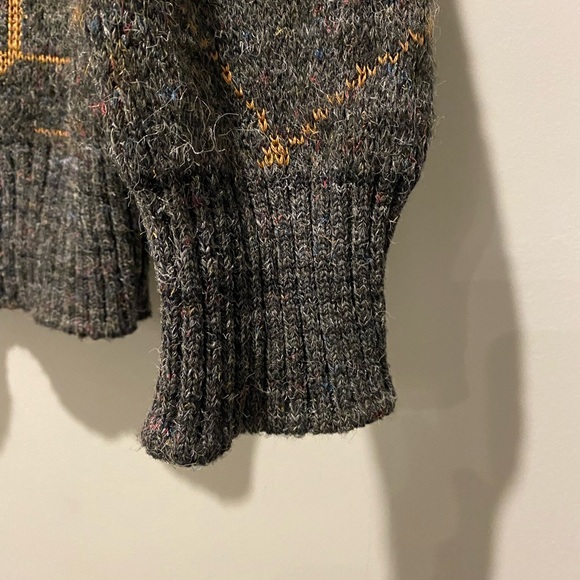 🤡BOGO🤡 Retro CALDWELL Canada Wool Blend Deep V-Neck Pullover Sweater - Mens L - Picture 8 of 11